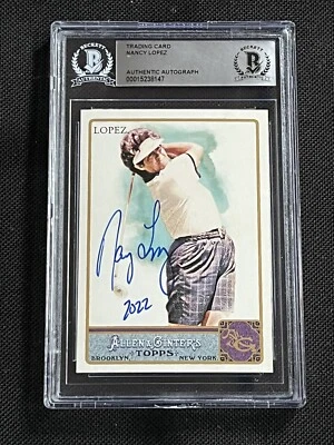 NANCY LOPEZ 2011 TOPPS ALLEN & GINTER SIGNED AUTOGRAPHED CARD BAS AUTHENTIC - Image 1 of 2
