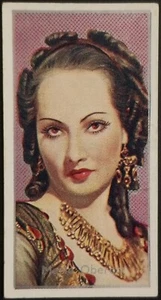 1936 Merle Oberon Carreras Tobacco Card #10 1st Series Film Stars Caricature - Picture 1 of 2