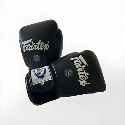 Fairtex Muay Thai Training Sparring Gloves, 16oz - Navy - Image 1 of 4