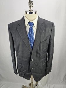 Vitale Barberis Canonico Super 110 grauer Wollblazer für Herren von Suit Supply 46S - Bild 1 von 9
