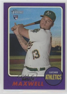 2017 Topps Heritage High Number Bruce Maxwell #THC-584 Rookie RC - Image 1 of 2