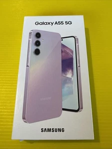 Samsung Galaxy A55 5G 128GB/8GB - Awesome Lilac (Samsung AU Warranty 12/7/26). - Picture 1 of 7