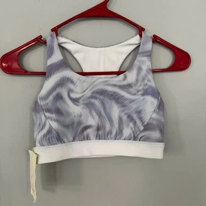 NWT All In Motion Reversible Sports Bra Groovy Tie Dye Girls Size Large/ 10 - 12 - Picture 1 of 8