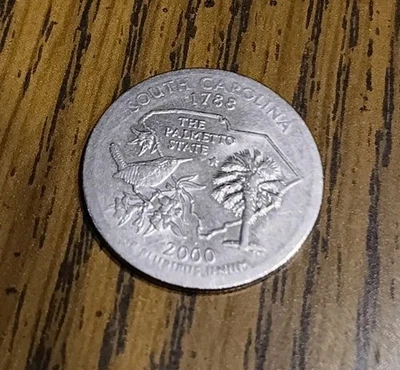 2000 P South Carolina State Quarter Rim Error  - Image 1 of 2