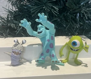 Disney Monsters Inc Holiday Ornaments Sully Mike Wazowski Boo - Picture 1 of 6