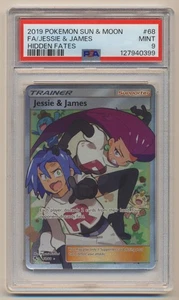 PSA 9 Pokemon Hidden Fates Full Art Jessie & James 68/68 MINT Condition!! - Picture 1 of 2