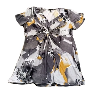 Women's Fall Colorful V Shirt Size M - Picture 1 of 2