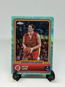 2024 Topps Chrome McDonald's Kevin Love Aqua Wave Refractor #/199 Cleveland Cavs - Picture 1 of 10