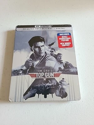 Top Gun (Steelbook) (4K Ultra HD + Blu-ray, 1986) Brand New Sealed! - Image 1 of 4