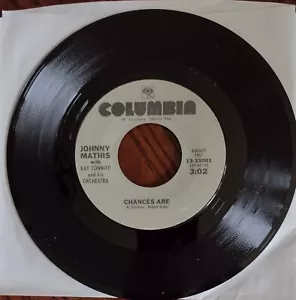 JOHNNY Mathis, Chances Are/It's Not For Me To Say, 45, VG+ - Picture 1 of 1