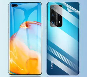 For Huawei P40 Pro / Plus Front + Back Hydrogel Film Cover Screen Protector - Picture 1 of 13