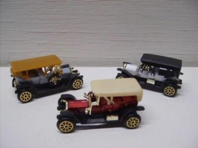Juego de 3 coches clásicos antiguos fundidos a presión #Ty67 Foto 1 de 3