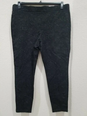 Leggings STYLE & CO negros tiro medio estampado cachemira cintura cómoda*MÁS talla 16W*NUEVOS CON ETIQUETAS Foto 1 de 4