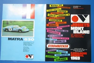 JOUETS MONT BLANC : catalogue général 1969 / Matra 530 Jaguar type E Ferrari.. - Picture 1 of 8