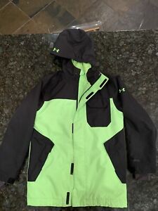 Under Armour UA Storm Boys Coldgear Infrared Neon Ski Jacket Youth Sm Med GU