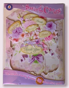 - Superbe Carte Remerciements - Santoro Pop Up - 3 D - Foto 1 di 2