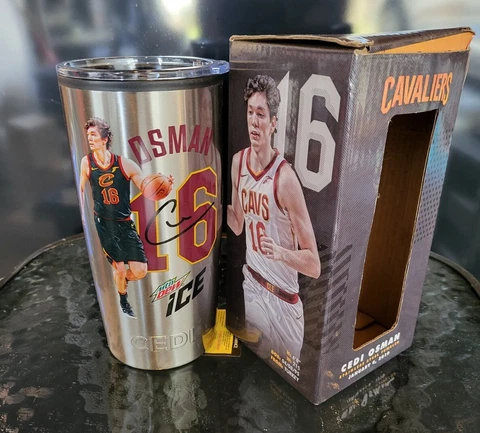 Cedi Osman Cleveland Cavaliers SGA Stainless Steel Tumbler Cup Jan. 4, 2019 Cover