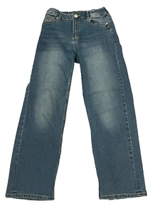 Silver Jeans 14 Cara Adjustable Waist Distressed Straight Leg Girls CLEARANCE - Picture 1 of 4
