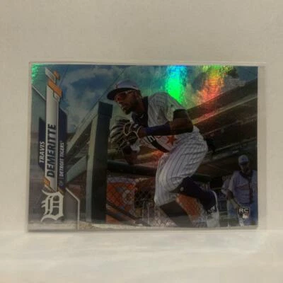 #57 Travis Demeritte Detroit Tigers Rookie Rainbow Foil 2020 Topps Series One Ba - Image 1 of 2