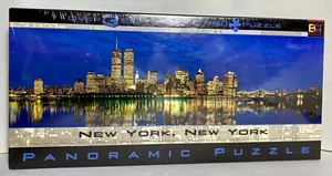Vtg 2000 New York City Twin Towers Panoramic Puzzle 750 Piece 3' Wide NOS Sealed - Picture 1 of 9