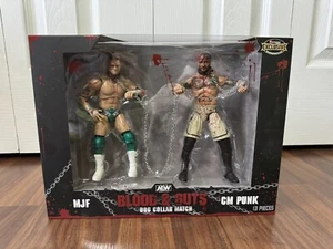 AEW exclusive blood and guts dog collar match action figure set MJF CM Punk - Picture 1 of 7