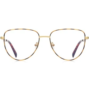 Gafas de aviador para hombres mujeres delgadas de metal marcos bisagra de resorte tortuga - Imagen 1 de 20