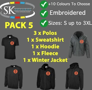 SOLE TRADER Starter Personalised Embroidery Workwear Hoodie Polo Shirt Uniforms - Picture 1 of 3
