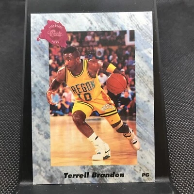 1991 Classic Draft Picks Terrell Brandon #154 Rookie RC Cavaliers - Image 1 of 3