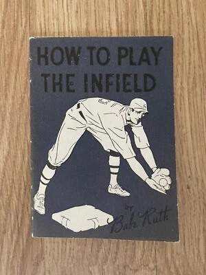 1930 BABE RUTH HOW TO PLAY THE INFIELD BY BABE RUTH PUBLICATION BOOKLET YANKEES - Image 1 of 4