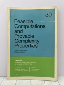 Feasible Computations & Provable Complexity Properties #30, CBMS-NSF 1978 - Foto 1 di 6