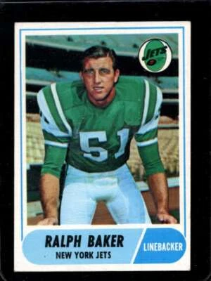 1968 TOPPS #38 RALPH BAKER EX NY JETS *XR26313 - Image 1 of 2