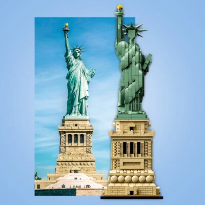 Lego 21042 Architecture Statue of Liberty Kids Toy Set New York USA 1685 pcs - Image 1 of 4