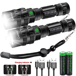 Linterna LED 500000LM Super Brillante Recargable Táctica Policía LED Luz de Trabajo - Imagen 1 de 12
