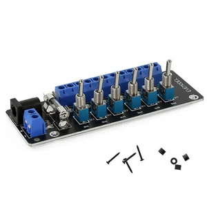 Evemodel 3V-24V DC Individual Toggle Switch Power Distribution Module 6 Channels - Picture 1 of 8