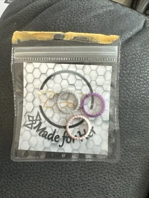 Pack de 3 anillos de boda de silicona talla 5 Foto 1 de 3