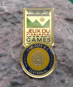 1993 Jeux de Canada Games Kamloops British Columbia Centenary Pin Badge - Picture 1 of 2