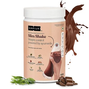 Kapiva Chocolate Slim Shake -Meal Replacement Drink  500 Grams (20 Servings) - Picture 1 of 6