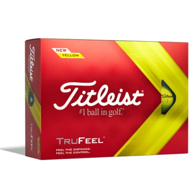 TITLEIST TRUFEEL GELBE GOLFBÄLLE 1 X 12 BRANDNEU IM KARTON