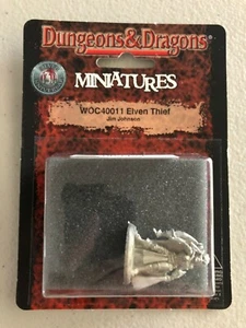 D&D Silver 25 Anniversary Miniature Elven Thief WOC40011 Dungeons & Dragons - Picture 1 of 1