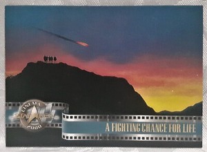 FLEER SKYBOX STAR TREK CINEMA 2000 TRADING CARD 25 A FIGHTING CHANCE FOR LIFE
