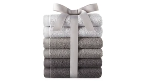 2 Soft Terry Cotton 6 Pack Wash Cloths Morgan Home Multi Color Washcloths Rags - Picture 1 of 2