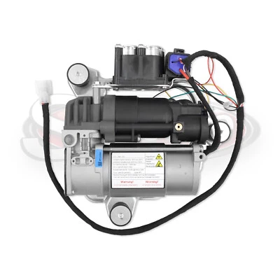 2006-2008 BMW 750Li Rear Air Leveling Suspension Compressor Pump w/ Valve Block Foto 1 de 4