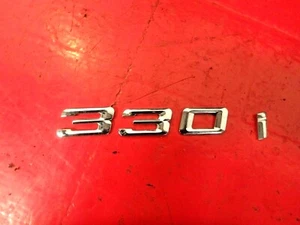 02-05 BMW E46 330I REAR BACK TRUNK EMBLEM LOGO BADGE NAME MARK CHROME 335 I - Bild 1 von 3