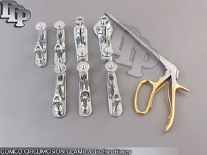 13 Pc GOMCO CIRCUMCISION CLAMP 1.1 1.3 1.45 1.5 1.6 2.1 3.2 cm Tischler biopsy  - Picture 1 of 3
