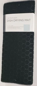 Mikrofaser Trockenmatte, ca. 16" x 19", SCHWARZ FARBIGE SECHSECKE, von SL - Bild 1 von 5