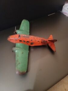Vintage Pressed steel/metal airplane Wyandotte Hubley Tonka Structo 