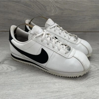 Nike Trainers Girls UK Size 5 Black & White Running Shoes Classic Cortez - Image 1 of 4