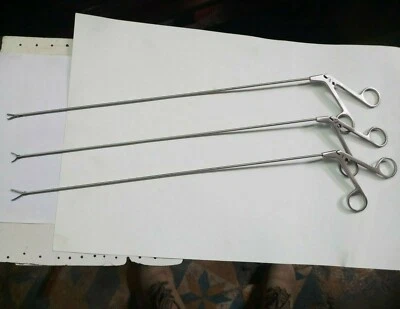 腹腔镜 3 毫米 PCNL 力钳 Fenestrated 鳄鱼小号和大颚套装 3 件 — 第 1/4 张图片