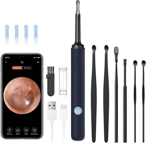 Ear Wax Removal - Earwax Remover Tool with 7 Pcs Ear Set - Ear Cleaner with C... - Picture 1 of 4