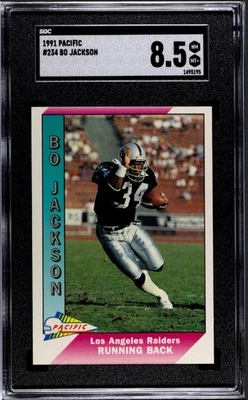 Pacific Football 1991 - #234 Bo Jackson Oakland Raiders SGC 8,5 Foto 1 de 2